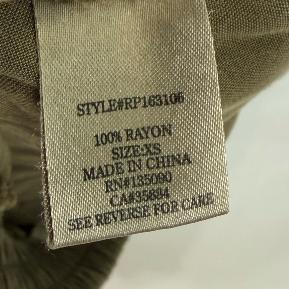 Rag Poet Green Khaki Joggers Size XS - Picture 10 of 16